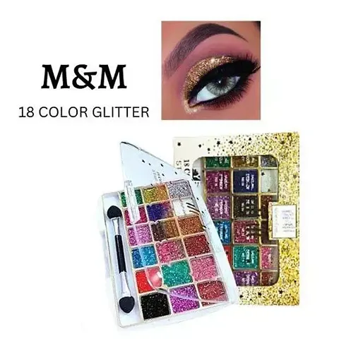 18 Colour Glitter Eyeshadow