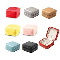 Small Jewellery Box, Travel Portable Leather Jewelry Organiser Box For Ring, Pendant, Earring, Necklace, Bracelet Organizer Storage Holder Boxes-thumb1