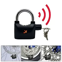 Ag Anti theft alarm lock,High Security Alarm lock | Multipurpose Use, 110dba Alarm Sound, 3 Keys (Black)-thumb2