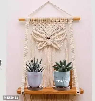 Designer Off White Febric Wall Hanging-thumb0