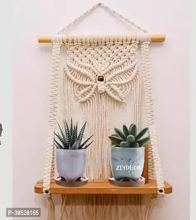 Designer Off White Febric Wall Hanging-thumb0