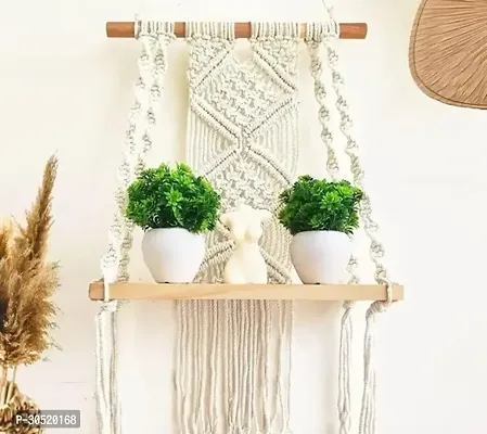 Designer Off White Febric Wall Hanging-thumb0