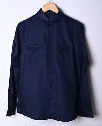 Stylish Cotton Double Pocket Shirts For Men Cargo Shirts-thumb1