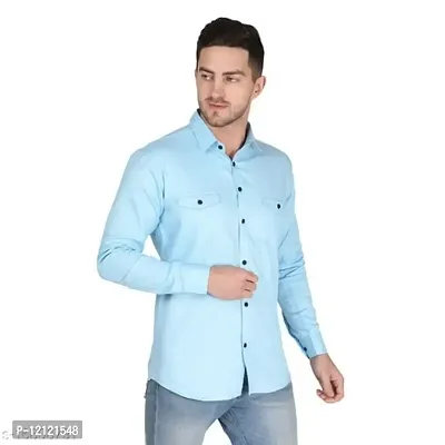 Stylish Cotton Double Pocket Shirts For Men Cargo Shirts-thumb4