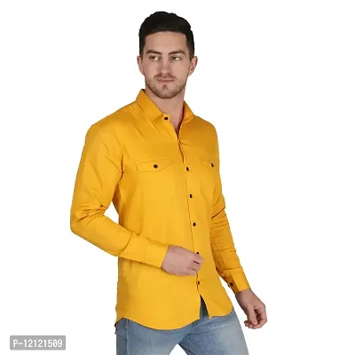 Stylish Cotton Double Pocket Shirts For Men Cargo Shirts-thumb2