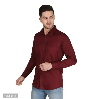wine cargo Casual Shirts for Men-thumb2