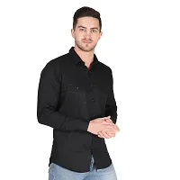 Stylish Cotton Double Pocket Shirts For Men Cargo Shirts-thumb1