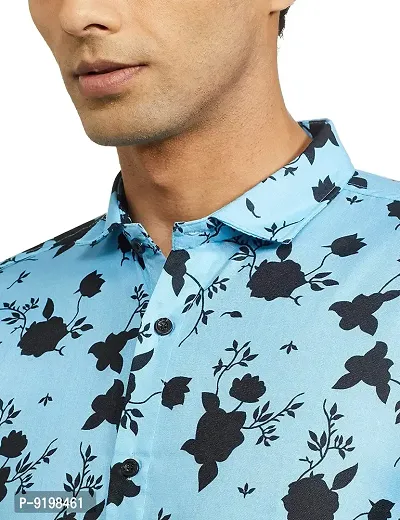 Classic Cotton Blend Printed Casual Shirts for Men-thumb4