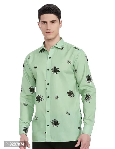 Classic Cotton Blend Printed Casual Shirts for Men-thumb4