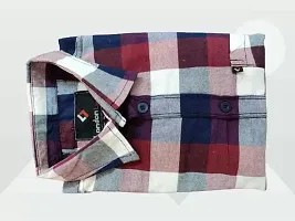 Elegant Multicoloured Checked Cotton Casual Shirts For Men-thumb2