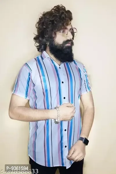 Multicoloured Cotton Printed Casual Shirts For Men-thumb4