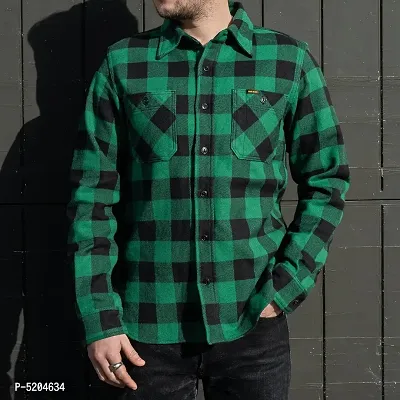 Elegant Multicoloured Checked Cotton Casual Shirts For Men-thumb3