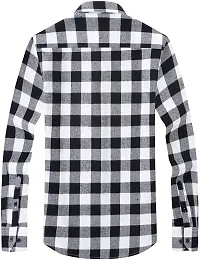 Elegant Multicoloured Checked Cotton Casual Shirts For Men-thumb2