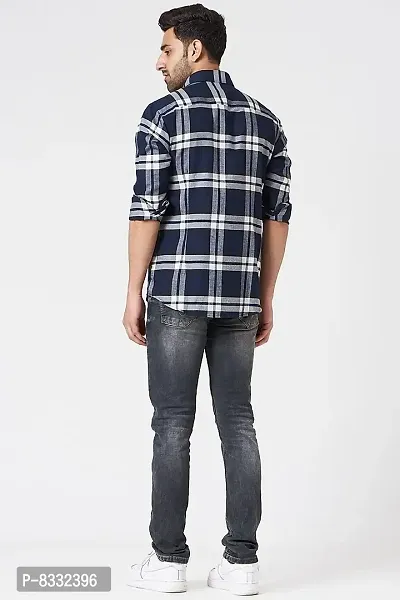 Trendy Men Cotton Blend Checks Shirt-thumb2