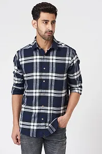 Trendy Men Cotton Blend Checks Shirt-thumb2