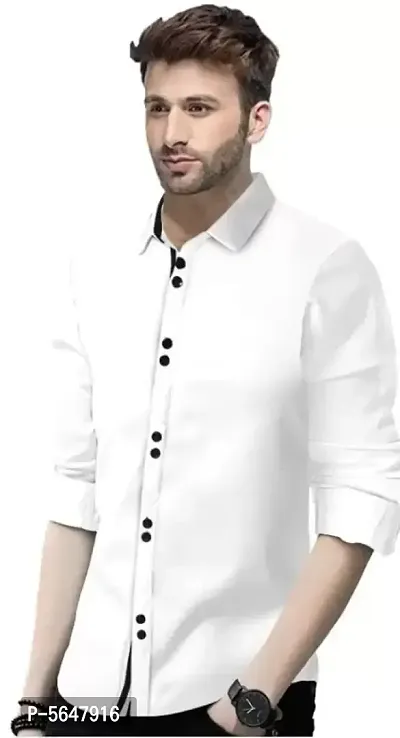 Trendy Cotton Blend Casual Shirt For Men-thumb3