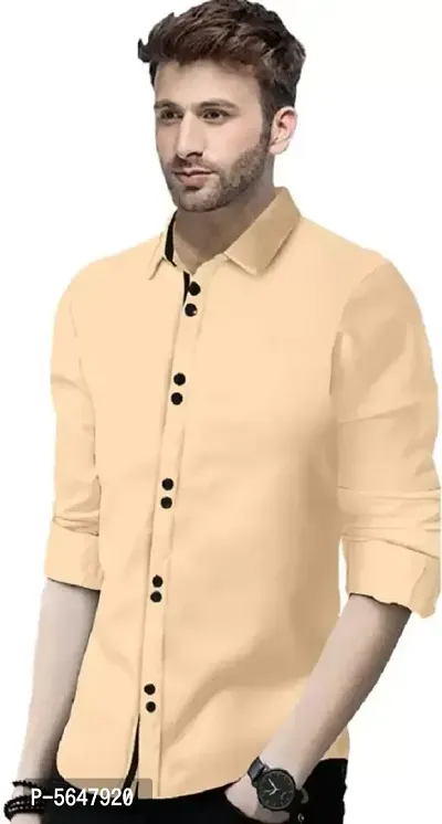 Trendy Cotton Blend Shirt for Men-thumb2