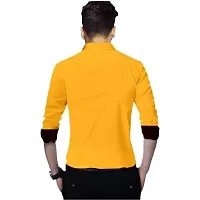 Elegant Polycotton Solid Long Sleeves Casual Shirts For Men-thumb1