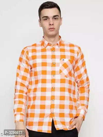 Multicoloured Cotton Checked Casual Shirts For Men-thumb2