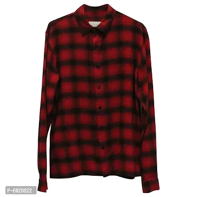 Comfortable Red Check Shirt For Men-thumb3