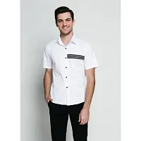 Classic Cotton Blend Striped Casual Shirts for Men-thumb1