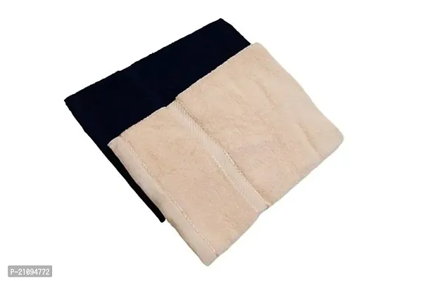 Stylish Fancy Cotton Solid Hand Towels Set Of 2