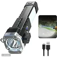 a2 Flashlight Rechargeable Zoom Torch Tactical 5 hrs Torch Emergency Light (pack of 1)-thumb2