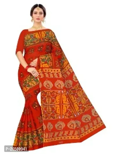 Designer Cotton Sarees Without Blouse For Women-thumb0