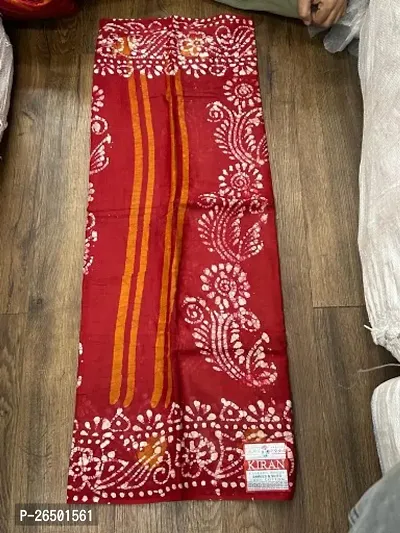 Designer Cotton Sarees Without Blouse For Women