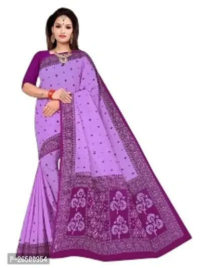 Designer Cotton Sarees Without Blouse For Women-thumb0