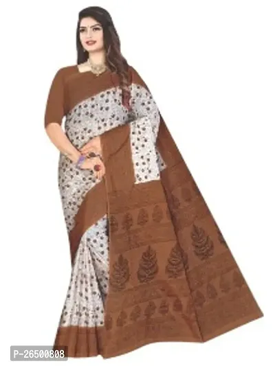 Designer Cotton Sarees Without Blouse For Women