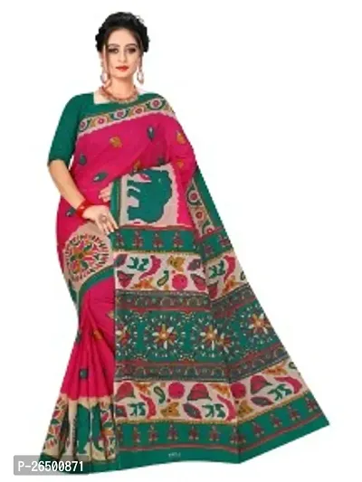 Designer Cotton Sarees Without Blouse For Women