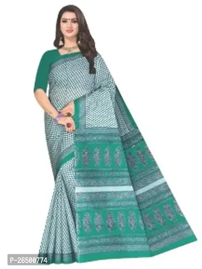 Designer Cotton Sarees Without Blouse For Women