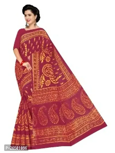 Designer Cotton Sarees Without Blouse For Women-thumb0