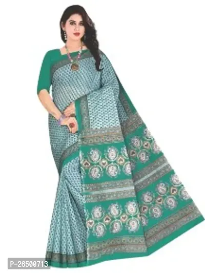 Designer Cotton Sarees Without Blouse For Women