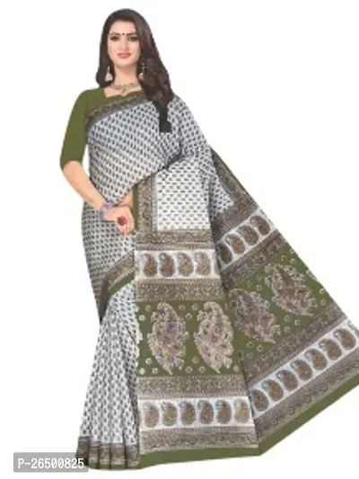 Designer Cotton Sarees Without Blouse For Women