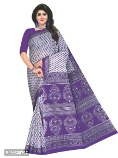 Designer Cotton Sarees Without Blouse For Women-thumb0