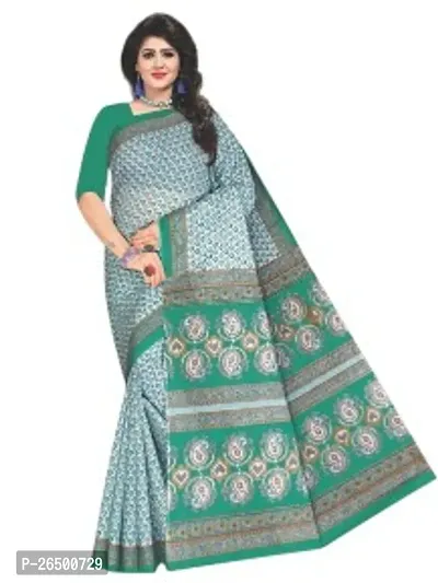 Designer Cotton Sarees Without Blouse For Women