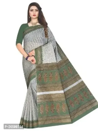 Designer Cotton Sarees Without Blouse For Women-thumb0