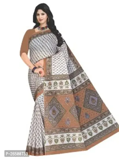 Designer Cotton Sarees Without Blouse For Women-thumb0