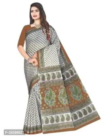 Designer Cotton Sarees Without Blouse For Women