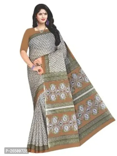 Designer Cotton Sarees Without Blouse For Women-thumb0