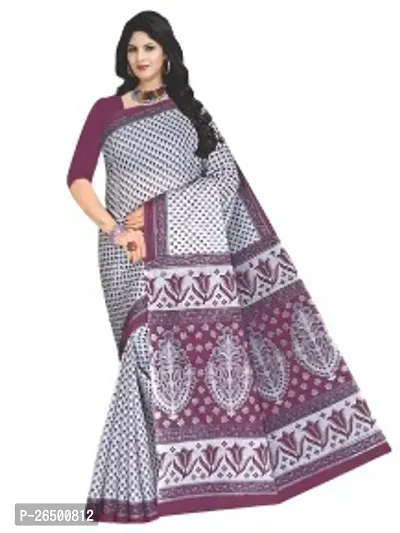 Designer Cotton Sarees Without Blouse For Women