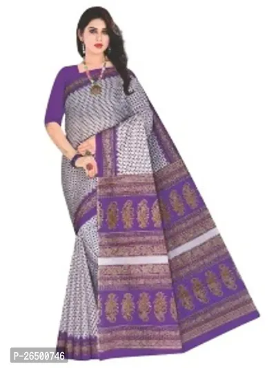 Designer Cotton Sarees Without Blouse For Women