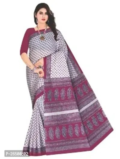 Designer Cotton Sarees Without Blouse For Women