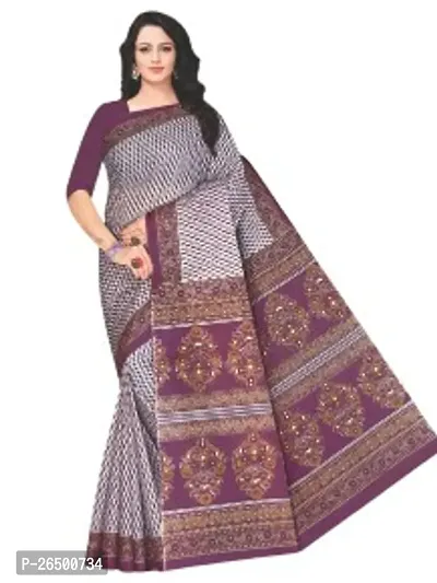 Designer Cotton Sarees Without Blouse For Women-thumb0