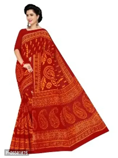 Designer Cotton Sarees Without Blouse For Women