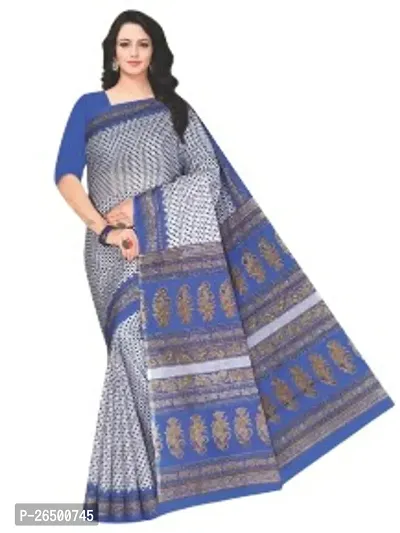 Designer Cotton Sarees Without Blouse For Women-thumb0