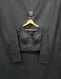 Women's Cotton Trendy Hakoba Full Sleeves Readymade Blouse-thumb1