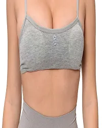 Stylish Cotton Hosiery Solid Sports Bras For Women-thumb3